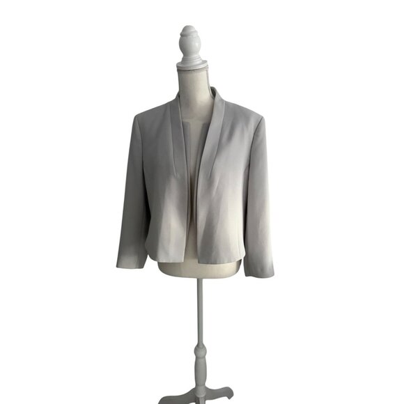 BOSS Jasika Gray Beige Greige Office Blazer Jacket Size US 14 - Picture 12 of 12